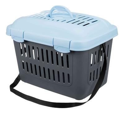 TRIXIE VERVOERSBOX KNAAGDIER MIDI-CAPRI DONKERGRIJS / LICHTBLAUW 44X32X33 CM TRIXIE VERVOERSBOX KNAAGDIER MIDI-CAPRI DONKERGRIJS / LICHTBLAUW 44X32X33 CM