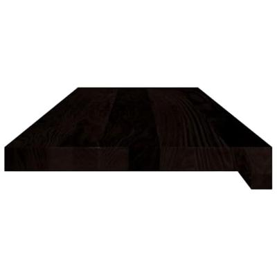 Traptreden 2 st 80x30x2 cm massief eikenhout donkerbruin - thumbnail