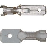 Klauke 2250 Platte stekker (male) Insteekbreedte: 6.30 mm Insteekdikte: 0.80 mm Ongeïsoleerd Messing 1 stuk(s)