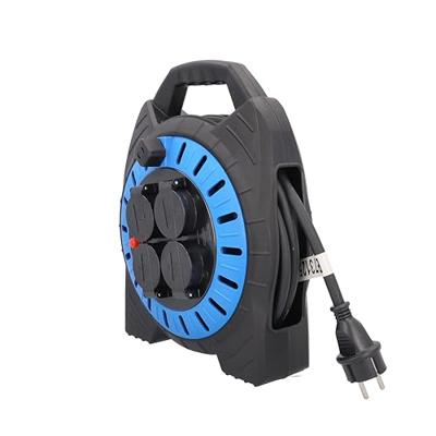 AS Schwabe 16151 Kabelafroller 15 m Zwart Randaarde stekker