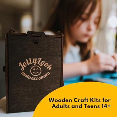 JollyLook DIY Pinhole Mini Instant Filmcamera-bouwset, Bruin gekleurd