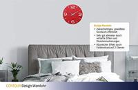 TFA Dostmann 60.3047.05 Kwarts Wandklok 35 cm x 3.5 cm Rood - thumbnail