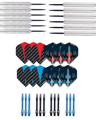 Longfield darts 4 sets steeltip nickelplated brass 21/23 gr Longfield darts 4 sets steeltip nickelplated brass 21/23 gr