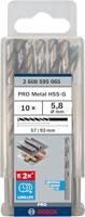 Bosch Accessoires Metaalboren HSS-G, Standard 5,8 x 57 x 83 mm 10st - 2608595065 - thumbnail