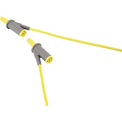 VOLTCRAFT MSB-501 Veiligheidsmeetsnoer Banaanstekker 4 mm Banaanstekker 4 mm 2.00 m Geel 1 stuk(s)