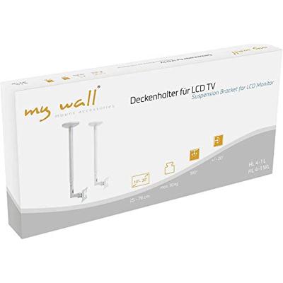 My Wall HL 4-1 WL TV-plafondbeugel 25,4 cm (10) - 76,2 cm (30) Uittrekbaar, Kantelbaar, Zwenkbaar, Plafondhouder My Wall HL 4-1 WL TV-plafondbeugel 25,4 cm (10) - 76,2 cm (30) Uittrekbaar, Kantelbaar, Zwenkbaar, Plafondhouder