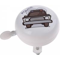 TOM fietsbel Politie wit 58 mm - thumbnail