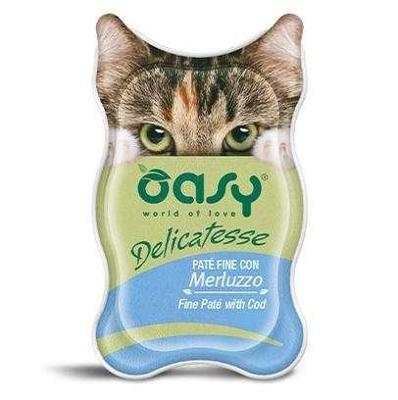 OASY Delicatesse Fine paté with Cod - nat kattenvoer - 85g