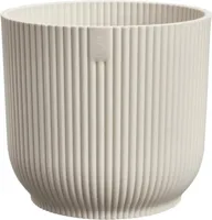 elho bloempot vibes fold rond mini d11 h11cm Linnen wit - thumbnail