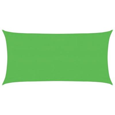 VidaXL Zonnezeil 160 g/m² 3x6 m hdpe lichtgroen