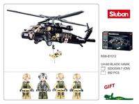 Sluban Modelbircks amerikaanse medische legerhelikopter (m38-b1012) - thumbnail
