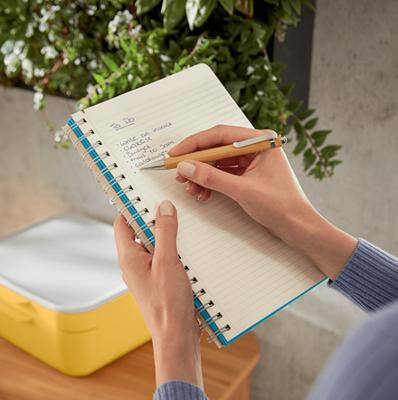 Leitz Cosy notitieboek met spiraalbinding, voor ft B5, gelijnd, blauw