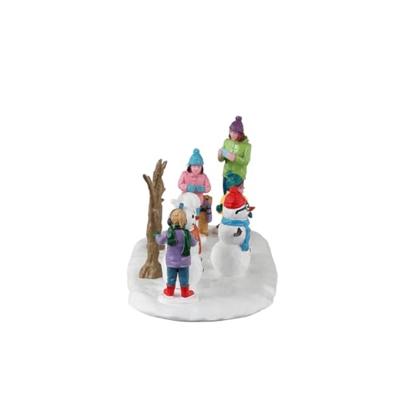 Lemax snowmen friends kerstdorp tafereel Vail Village 2023