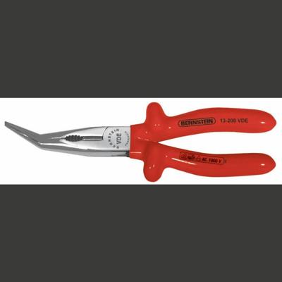 Bernstein Tools for Electronics 13-208 VDE VDE Telefoontang 45° gebogen 205 mm Bernstein Tools for Electronics 13-208 VDE VDE Telefoontang 45° gebogen 205 mm