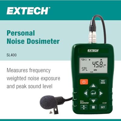 Extech SL400 Decibelmeter Datalogger 30 - 143 dB 20 Hz - 8 kHz USB Extech SL400 Decibelmeter Datalogger 30 - 143 dB 20 Hz - 8 kHz USB