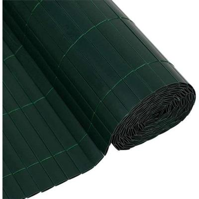 Dubbelzijdig PVC rietgaas - NATURE - 1 x 3 m - 1600 g/m² - Verduisterend 4/5 - Anti-UV - Groen