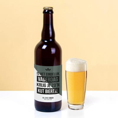 Bierfles (750ml) Is het eindelijk Vaderdag…