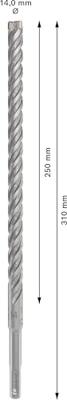 Bosch Accessories 2608833819 2608833819 Wolfraamcarbide Hamerboor 14 mm Gezamenlijke lengte 310 mm SDS-Plus 1 stuk(s) Bosch Accessories 2608833819 2608833819 Wolfraamcarbide Hamerboor 14 mm Gezamenlijke lengte 310 mm SDS-Plus 1 stuk(s)