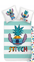 Lilo en Stitch dekbedovertrek Groene Stripes 140 x 200 cm - 70 x 90cm - katoen - thumbnail