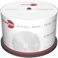Primeon 2761102 CD-R 80 disc 700 MB 50 stuk(s) Spindel Mat zilver oppervlak - thumbnail