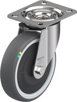 Blickle LEX-PATH 125KFD-ELS Zwenkwiel Wieldiameter: 125 mm Draagvermogen (max.): 150 kg 1 stuk(s) - thumbnail
