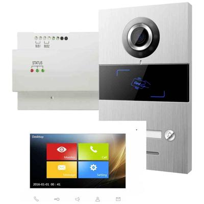 HHG Villa Set 1 Complete set voor Video-deurintercom Aluminium (geborsteld), Wit HHG Villa Set 1 Complete set voor Video-deurintercom Aluminium (geborsteld), Wit