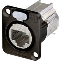 Neutrik NE8FDX-Y6-B RJ45-dataconnector etherCON D-serie NE8FDX-Y6-B Bus, recht Aantal polen: 8P8C Zwart 1 stuk(s) - thumbnail