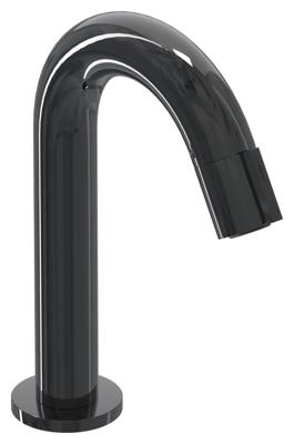 IVY Pact Fonteinkraan - gebogen - opbouw - laag - Zwart chroom PVD 6402057