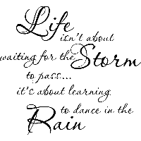 Life isn't about - Muursticker - thumbnail