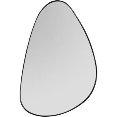 Zwarte Metalen Hangspiegel 35x50 cm - Moderne Elegantie