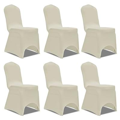 VidaXL Stoelhoes stretch crème (6 stuks) VidaXL Stoelhoes stretch crème (6 stuks)