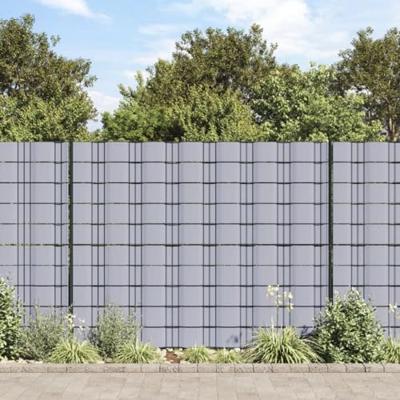 VidaXL Tuinscherm 70x0,19 m pvc lichtgrijs