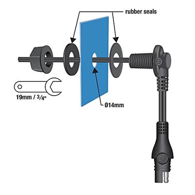 TecMATE toebehoren power input optimate f. tank backpack TecMATE toebehoren power input optimate f. tank backpack