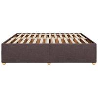 Bedframe zonder matras stof donkerbruin 200x200 cm - thumbnail