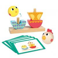 Goula Houten Stapelspel: Stapel En Draai - thumbnail