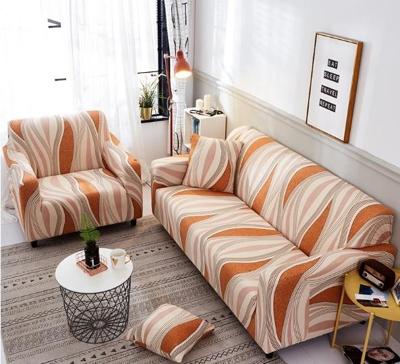 Sofa covers all-inclusive slip-resistente sectionele elastische volledige Bank cover sofa cover en kussensloop specificatie: vier zits + 2 pc's kuss Sofa covers all-inclusive slip-resistente sectionele elastische volledige Bank cover sofa cover en kussensloop specificatie: vier zits + 2 pc's kuss