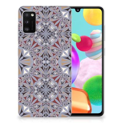 Samsung Galaxy A41 | TPU | Siliconen hoesje | Flower Tiles Samsung Galaxy A41 | TPU | Siliconen hoesje | Flower Tiles