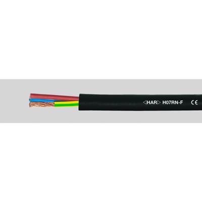 HELU 37044 Rubberkabel H07RN-F 4 G 1 mm² Zwart 100 m