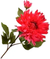 Silk-ka kunsttak chrysant 78cm rood - thumbnail
