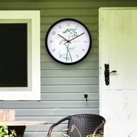 NeXtime NE-4315 Buitenklok Anethium 30.5 cm Zwart/Wit - thumbnail