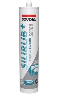 Soudal Silirub+ S8100 Neutraal | Sanitairkit | Grijs | 300 ml - 137416 Soudal Silirub+ S8100 Neutraal | Sanitairkit | Grijs | 300 ml - 137416