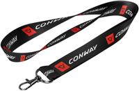 CONWAY sleutelband lanyard black - thumbnail