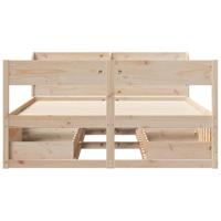 Bedframe zonder matras massief grenenhout 160x200 cm - thumbnail