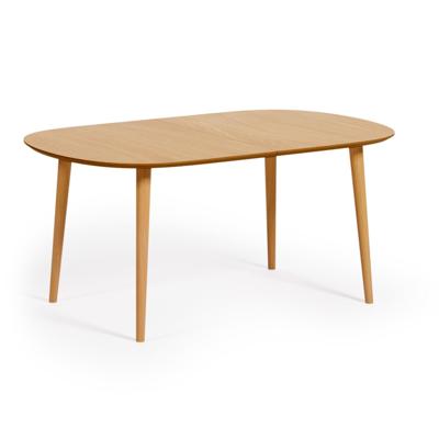 Kave Home Oqui eettafel uitschuifbaar 160/260x100 cm eiken fineer
