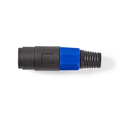 Luidsprekerconnector | Luidspreker 4-pins male | Zwart