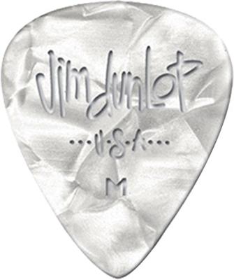 Dunlop 483P04TH Celluloid Shell Pick perloid wit thin plectrum set 12 stuks