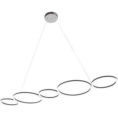 LED Hanglamp 45W - Natuurlijk Wit 4000K - Mat Zwart - Aluminium