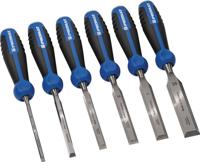 Promat/Tecwerk Steekbeitelset | 6,10,12,16,20,26 mm | 2-componentengreep met slagkop | 6-delig | doos - 4000815373 - thumbnail