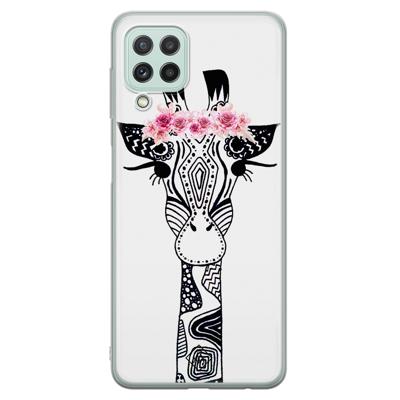 Samsung Galaxy A22 4G siliconen hoesje - Giraffe Samsung Galaxy A22 4G siliconen hoesje - Giraffe
