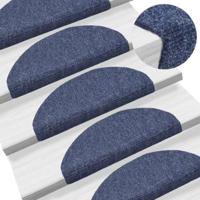 VidaXL Trapmatten zelfklevend 5 st 65x21x4 cm naaldvilt blauw - thumbnail